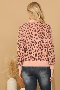 [PLUS] Cozy Leopard Sweater