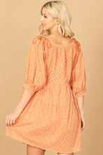 Load image into Gallery viewer, Burnt Orange Eyelet Dress
