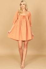 Load image into Gallery viewer, Burnt Orange Eyelet Dress
