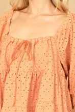 Load image into Gallery viewer, Burnt Orange Eyelet Dress
