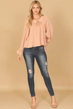 Load image into Gallery viewer, Dusty Peach Ruffle Top
