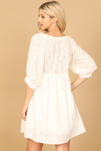 Ivory Eyelet Dress
