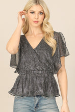 Load image into Gallery viewer, Shimmer Wrap Top
