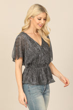 Load image into Gallery viewer, Shimmer Wrap Top
