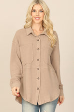 Load image into Gallery viewer, Textured Shacket- Beige
