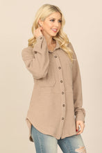 Load image into Gallery viewer, Textured Shacket- Beige
