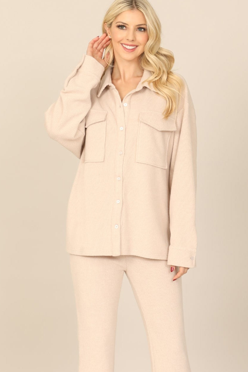 Jenni Ribbed Shacket