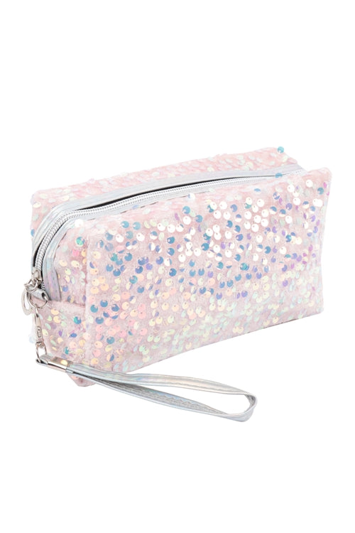 Sequin Pouch-Pink