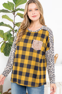 Flannel Sequin Top