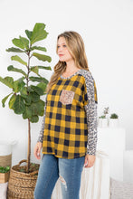 Load image into Gallery viewer, Flannel Sequin Top
