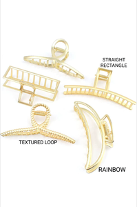 Gold Claw Clip
