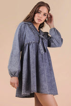Load image into Gallery viewer, Chambray Bow Dress
