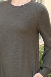 Olive Sweater Dress