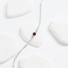 Load image into Gallery viewer, Stainless Steel Cubic Zirconia Birthstone Connector Charms: May / Emerald
