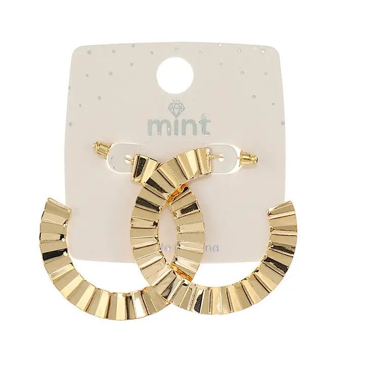 Pleated Hoops