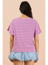 Load image into Gallery viewer, Purple Denim Towel Top
