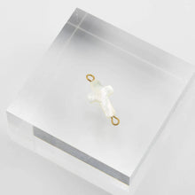 Load image into Gallery viewer, 18K Gold PVD Stainless Steel Shell Cross Connector Charm: Stainless
