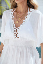 Load image into Gallery viewer, Crochet-Trim Cover-Up Dress: BLACK / One Size
