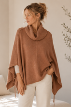 Load image into Gallery viewer, Camel Knit Poncho
