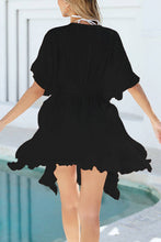 Load image into Gallery viewer, Crochet-Trim Cover-Up Dress: BLACK / One Size
