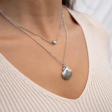 Load image into Gallery viewer, Stainless Steel Cubic Zirconia Birthstone Connector Charms: May / Emerald
