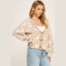 Load image into Gallery viewer, Cozy Heart Cardigan
