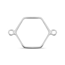 Load image into Gallery viewer, Stainless Steel Hexagon Connector Charms: Gold
