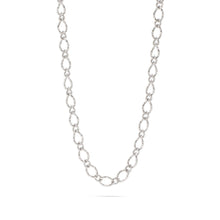 Load image into Gallery viewer, 18K Gold PVD Stainless Steel Hammered Oval Chain Necklace: Gold / 16+2"
