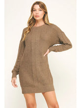 Load image into Gallery viewer, Taupe Sweater Dress
