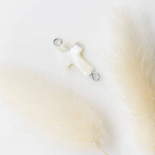 Load image into Gallery viewer, 18K Gold PVD Stainless Steel Shell Cross Connector Charm: Gold
