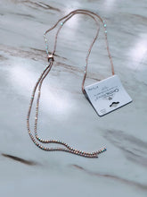 Load and play video in Gallery viewer, Sparkling Slider Necklace
