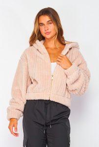 Milk Tea Plush Jacket