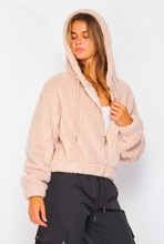 Load image into Gallery viewer, Milk Tea Plush Jacket
