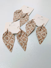 Load image into Gallery viewer, Geo Teardrop Cork Earrings
