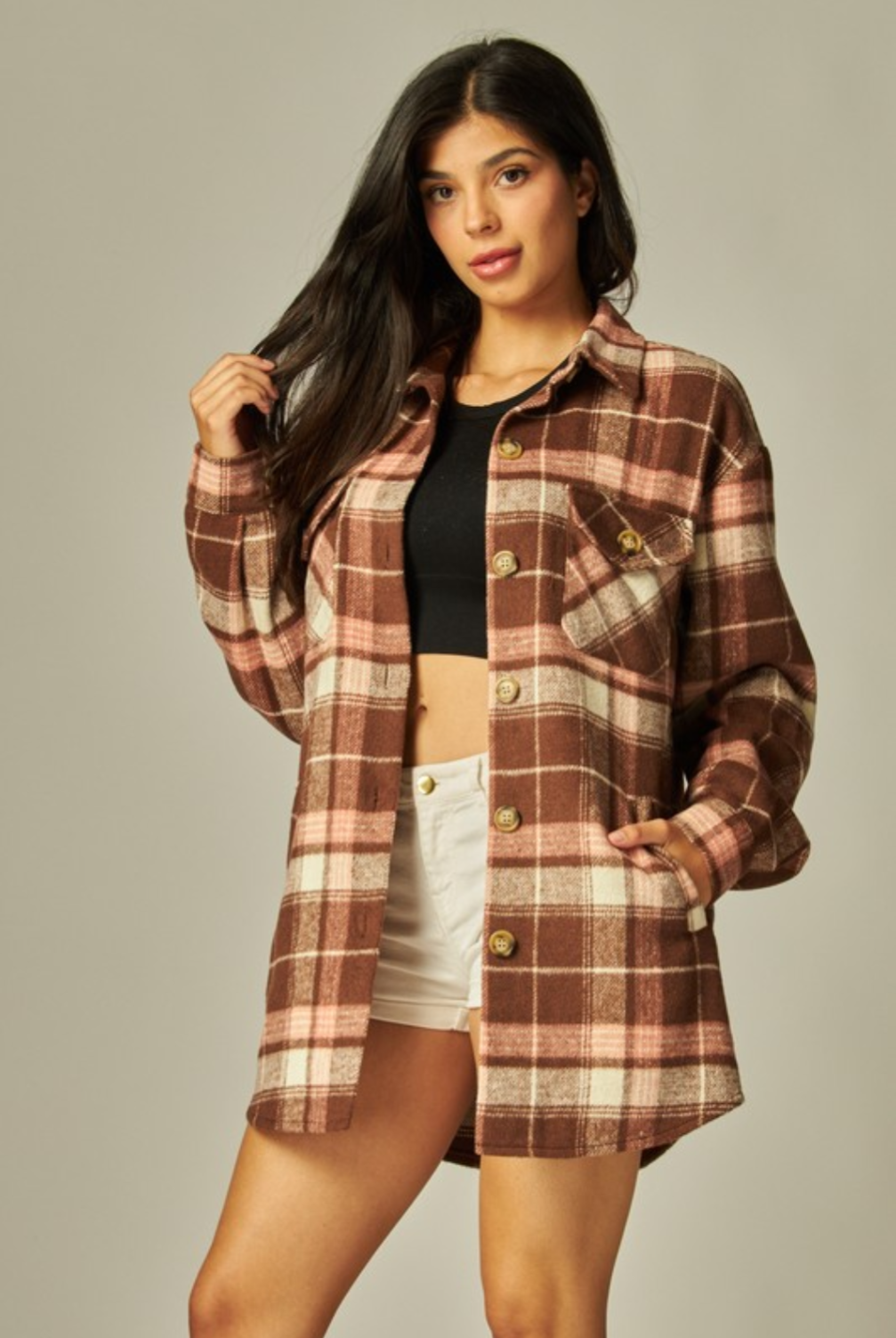 Rust Pink Shacket